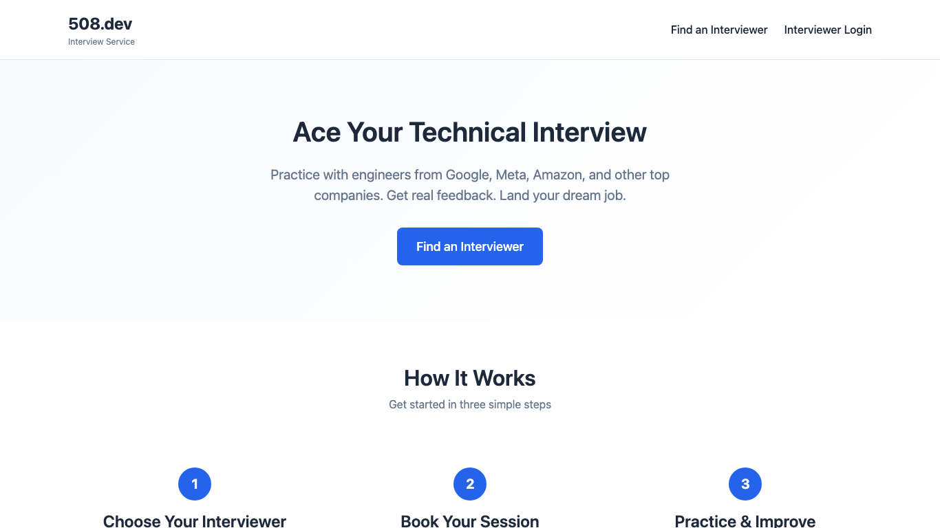 Interview as a Service screenshot